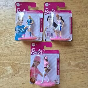 Barbie Micro Collection Sports Mini Figure Lot Baseball Soccer Basketball